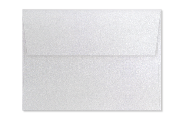 Серебряный конверт с прямым клапаном