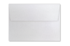 Серебряный конверт с прямым клапаном