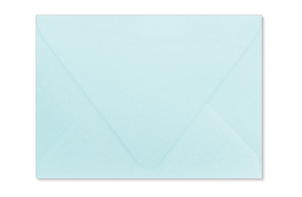 Светло-бирюзовый конверт с треугольным клапаном
