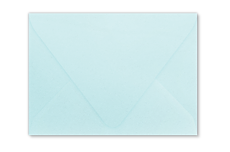 Светло-бирюзовый конверт с треугольным клапаном
